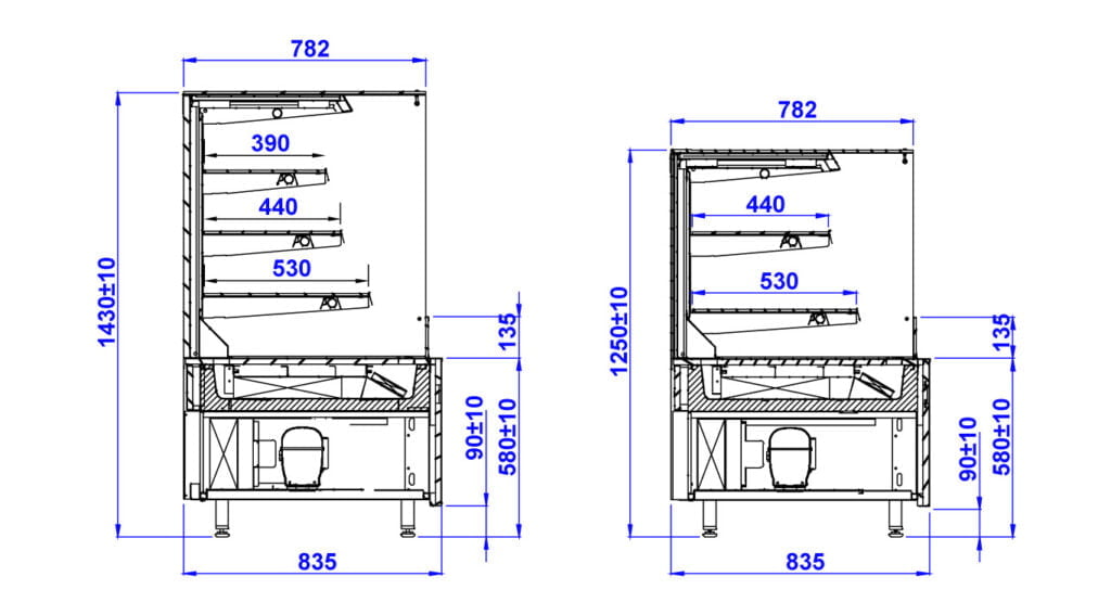 Cube W Gastroline Open Mod/C