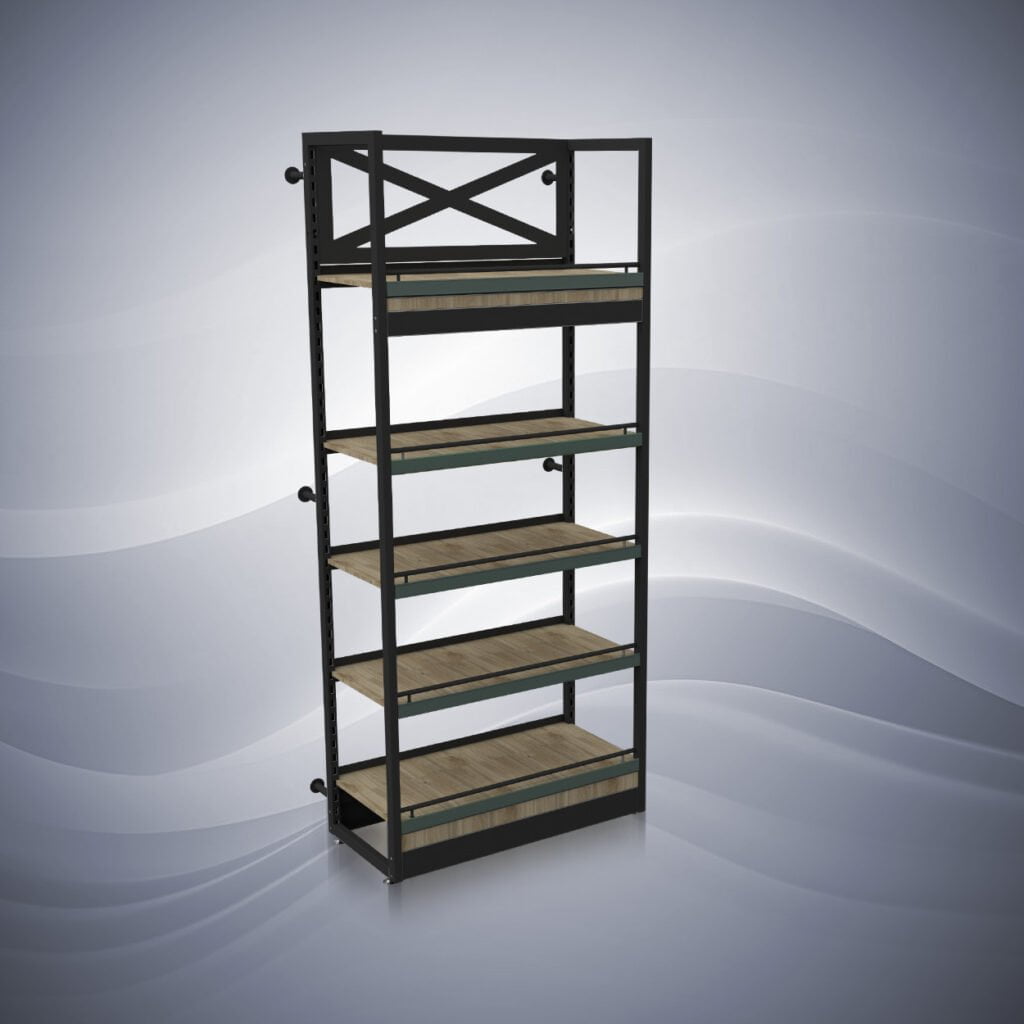 Regał alkoholowy krzyżowy pojedynczy