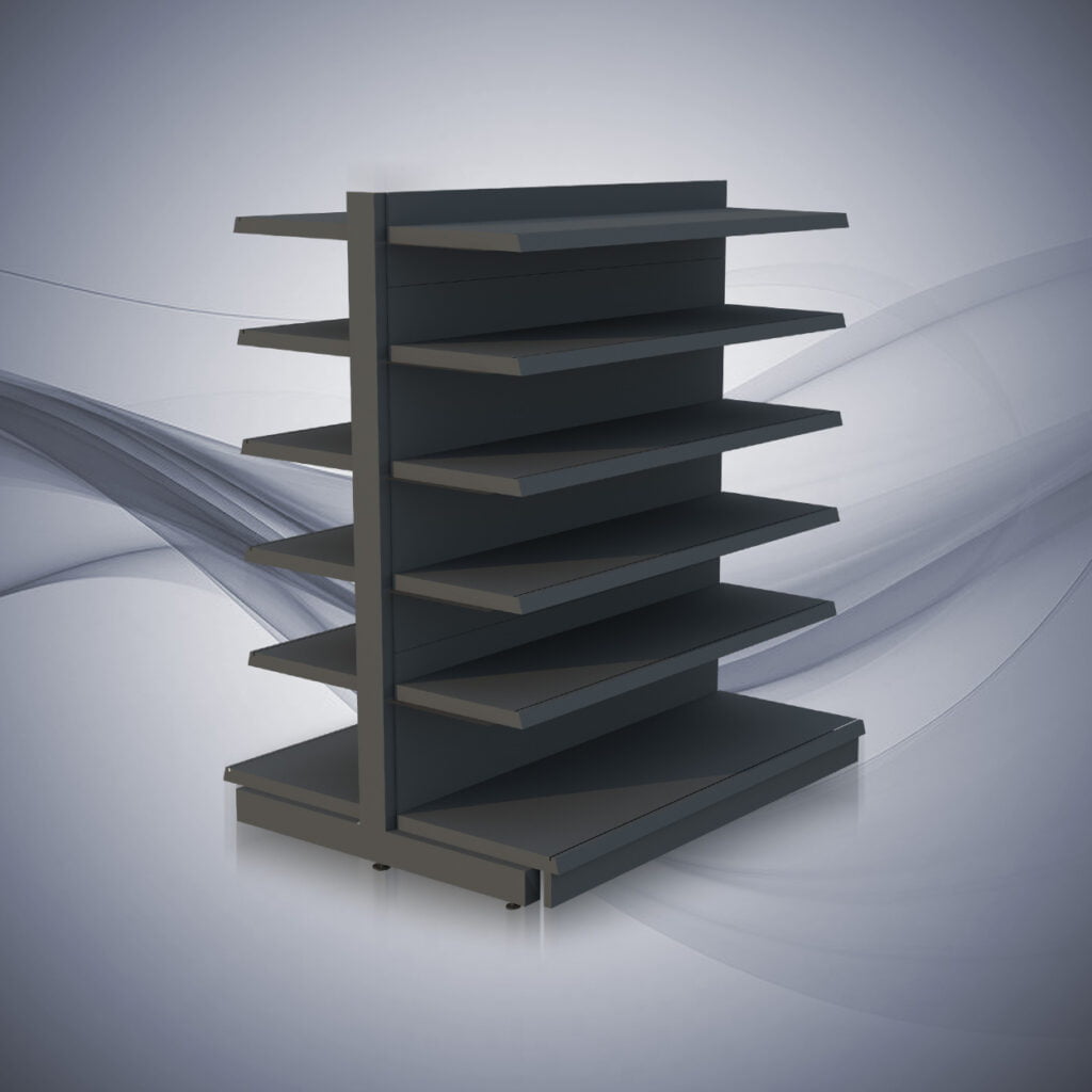 Metalowa gondola sklepowa pojedyncza