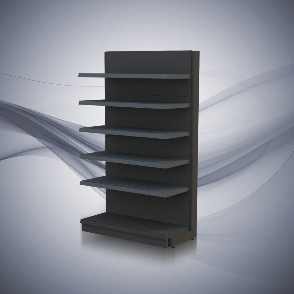 Metalowa gondola sklepowa - zakończenie