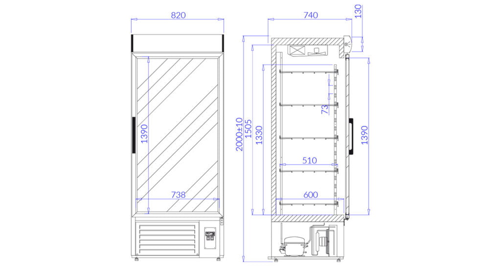 Rysunek techniczny Szafa Jola 1