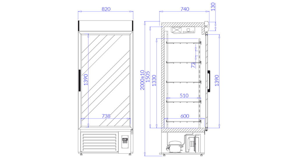 Rysunek techniczny Szafa Jola 1 NAP