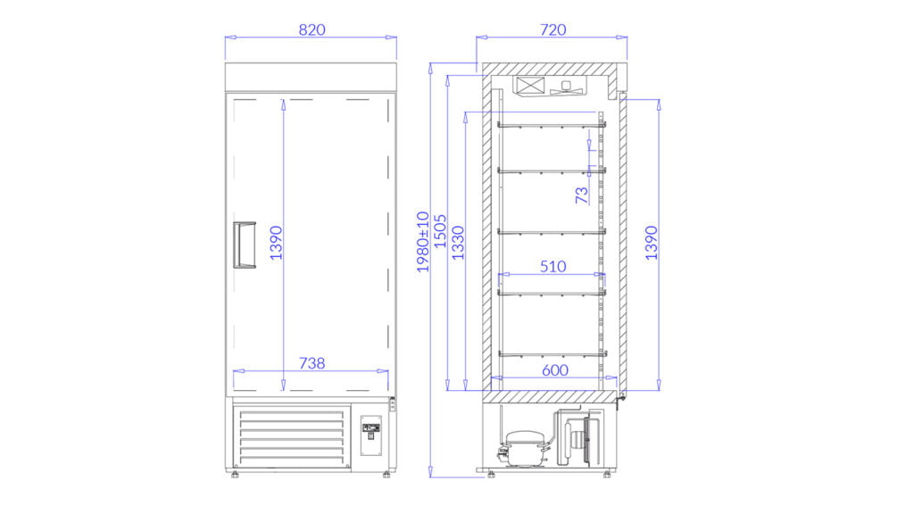 Rysunek techniczny Szafa Jola P
